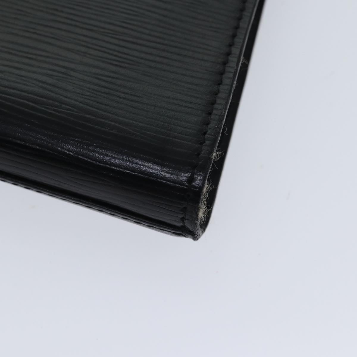LOUIS VUITTON Epi Art Deco Clutch Bag Black M52632 LV 70216