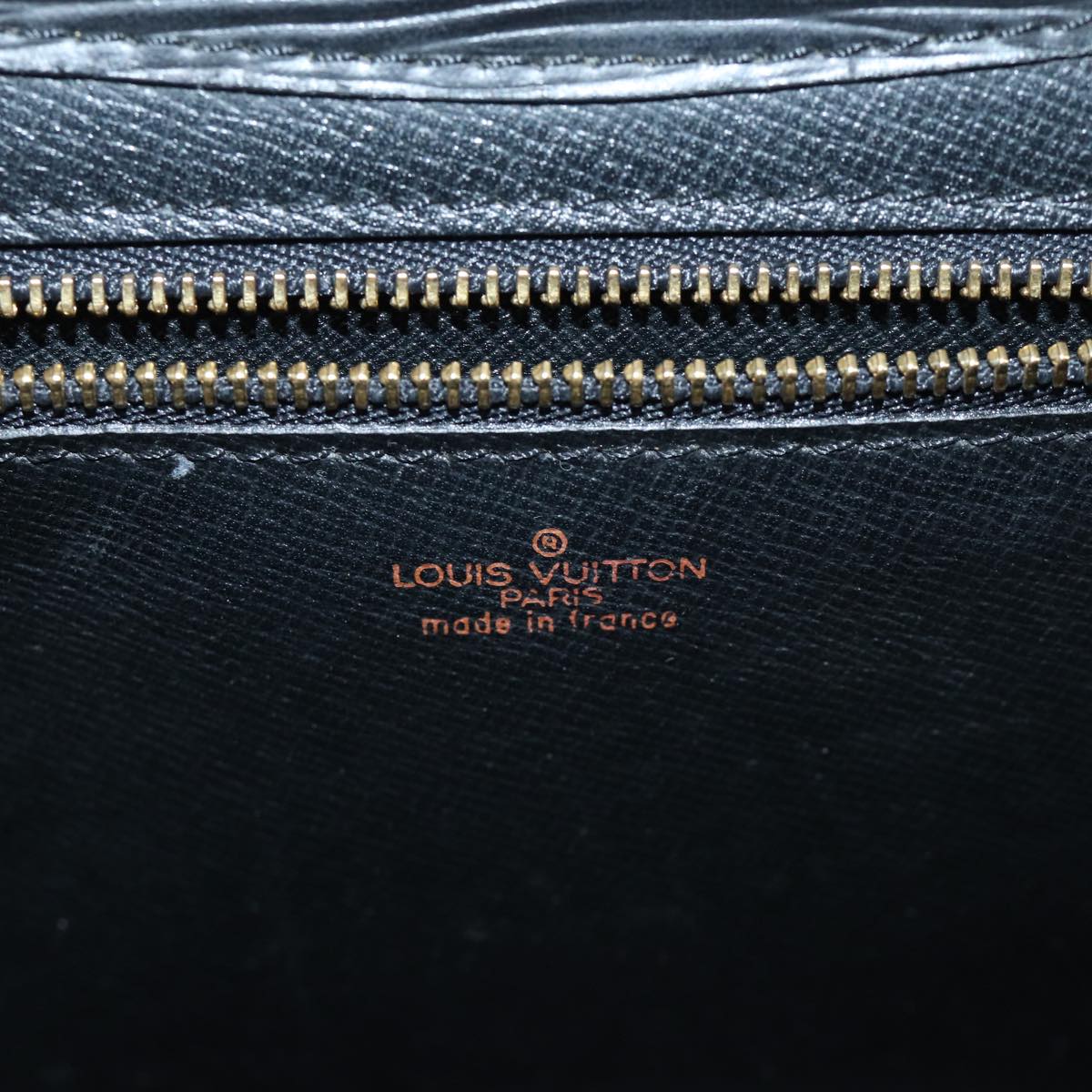 LOUIS VUITTON Epi Art Deco Clutch Bag Black M52632 LV 70216