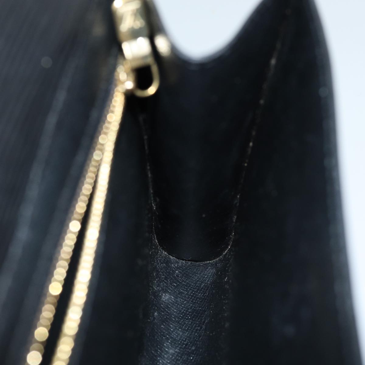 LOUIS VUITTON Epi Art Deco Clutch Bag Black M52632 LV 70216
