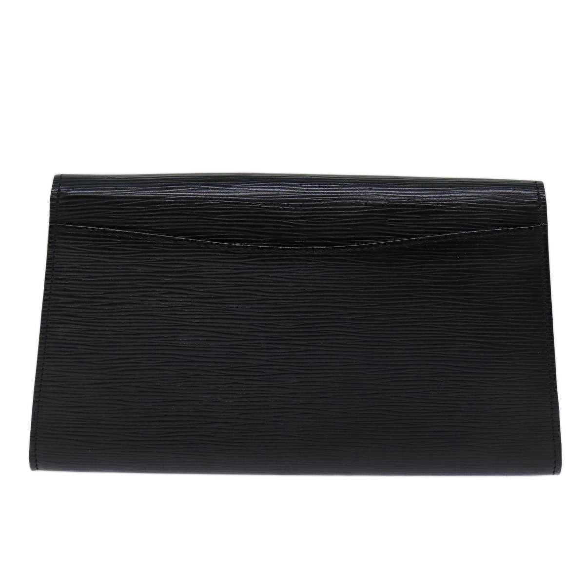 LOUIS VUITTON Epi Art Deco Clutch Bag Black M52632 LV 70216