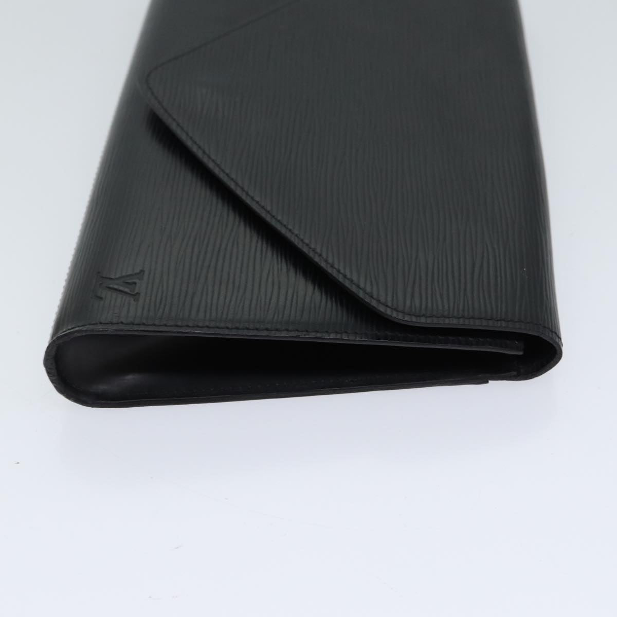 LOUIS VUITTON Epi Art Deco Clutch Bag Black M52632 LV 70216