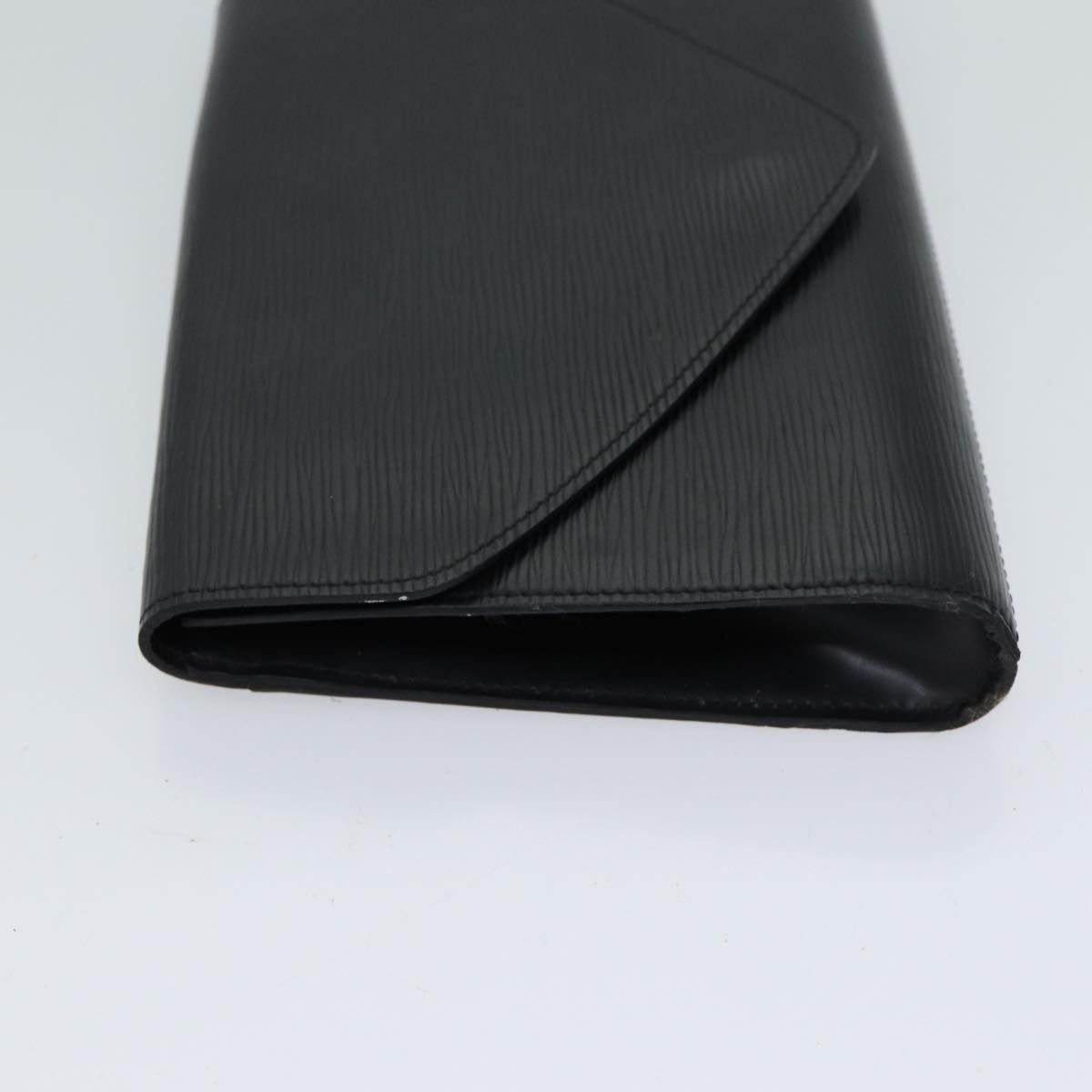 LOUIS VUITTON Epi Art Deco Clutch Bag Black M52632 LV 70216