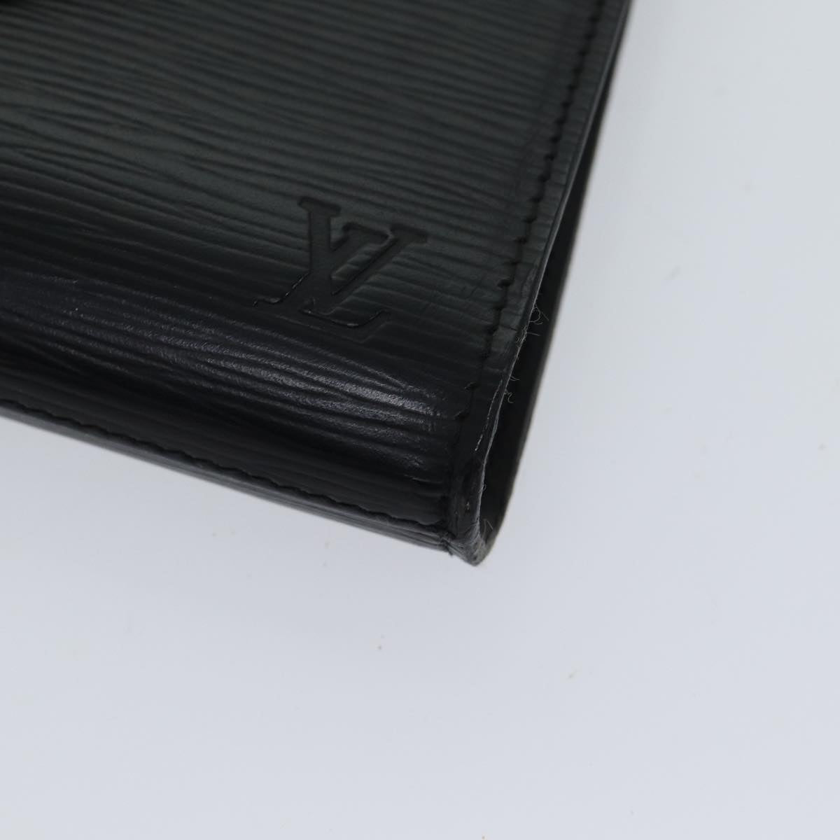 LOUIS VUITTON Epi Art Deco Clutch Bag Black M52632 LV 70216