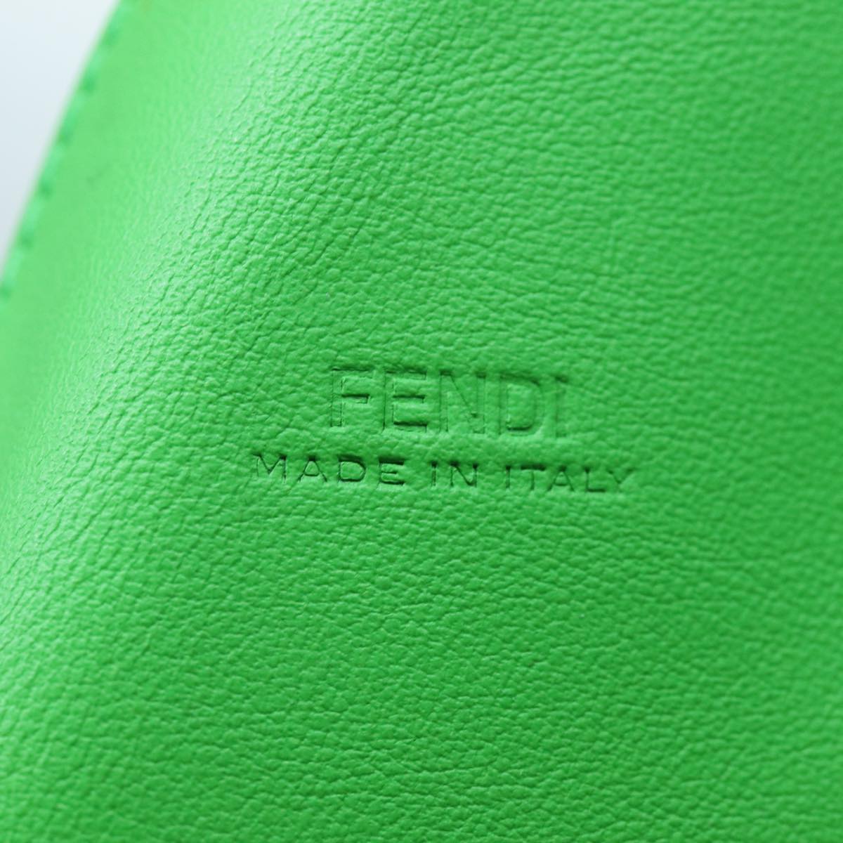 FENDI Bottle Holder Water bottle Leather Green 70256A