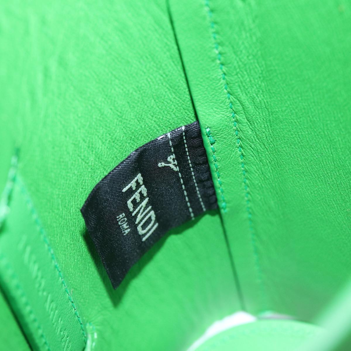 FENDI Bottle Holder Water bottle Leather Green 70256A