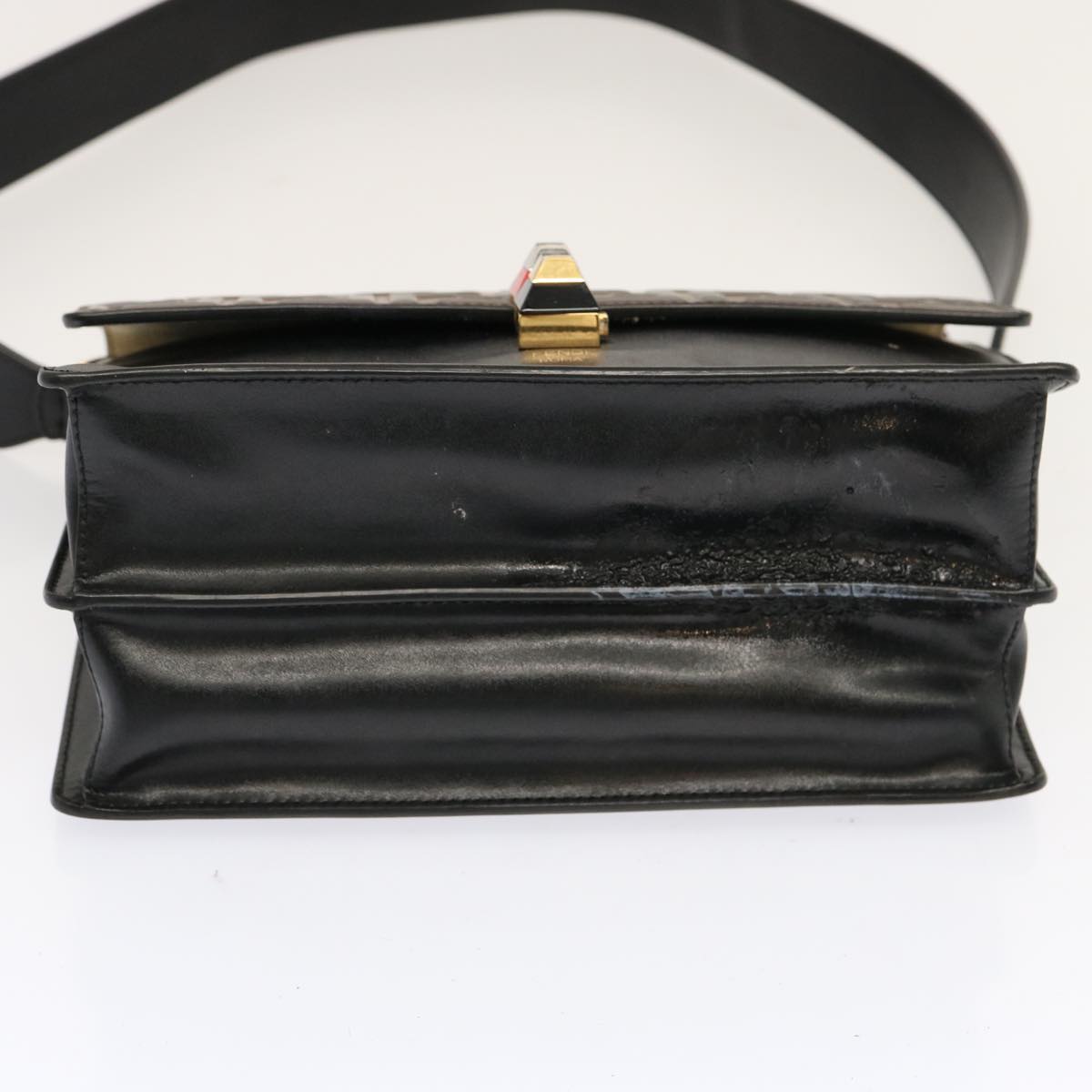FENDI Zucca Canvas Canai Hand Bag 2way Brown Black 70263