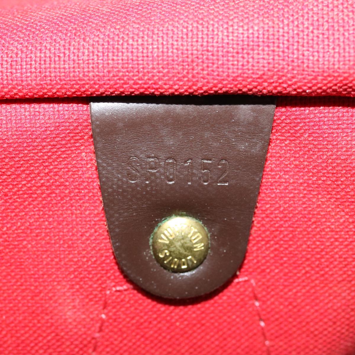 LOUIS VUITTON Damier Ebene Speedy 35 Hand Bag N41363 LV 70276