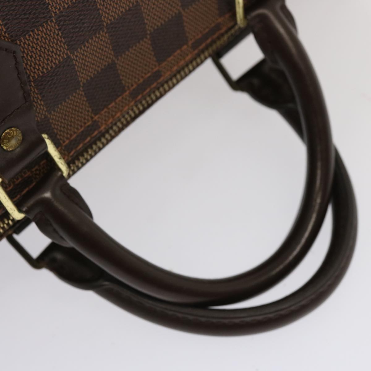 LOUIS VUITTON Damier Ebene Speedy 35 Hand Bag N41363 LV 70276