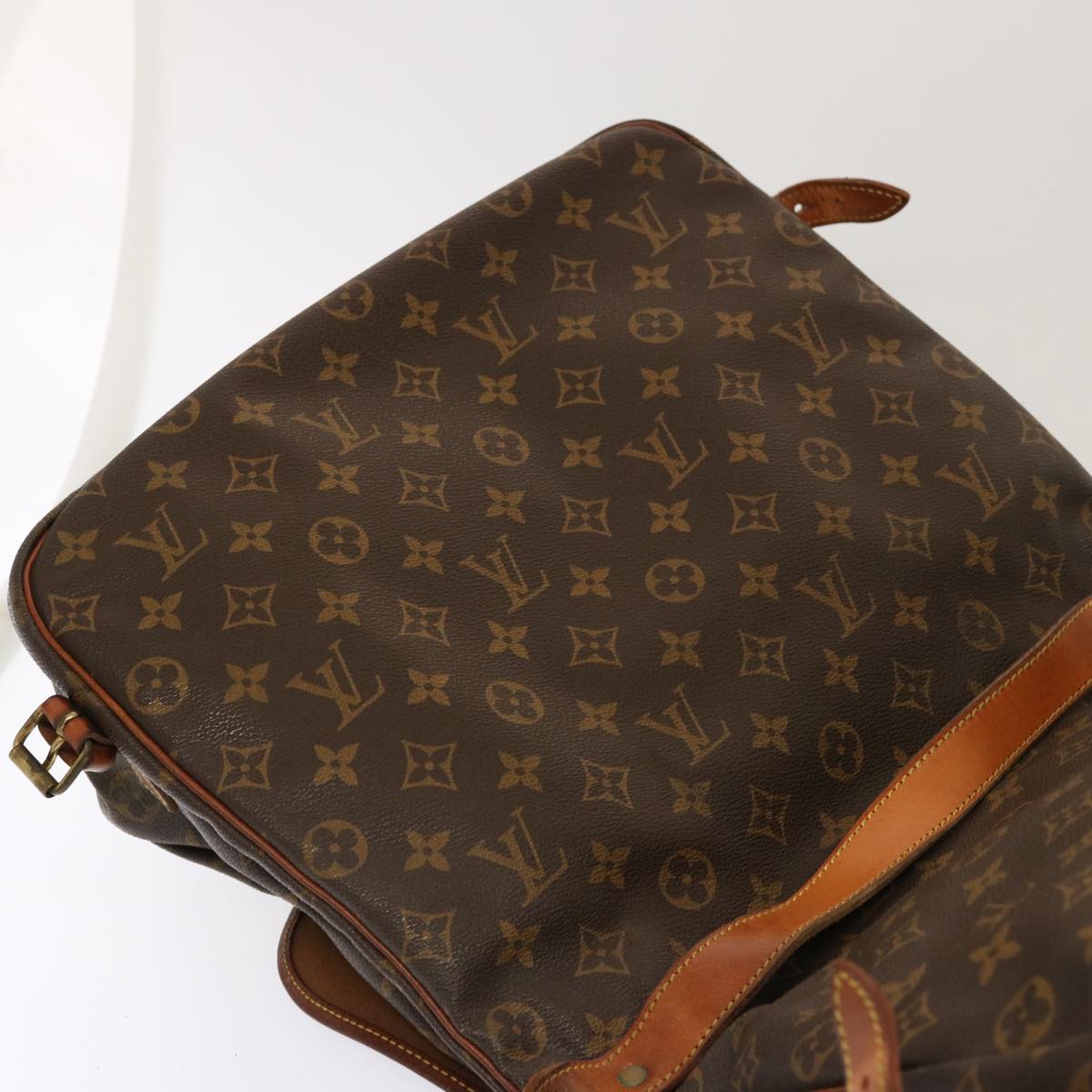 LOUIS VUITTON Monogram Saumur 35 Shoulder Bag M42254 LV 70341