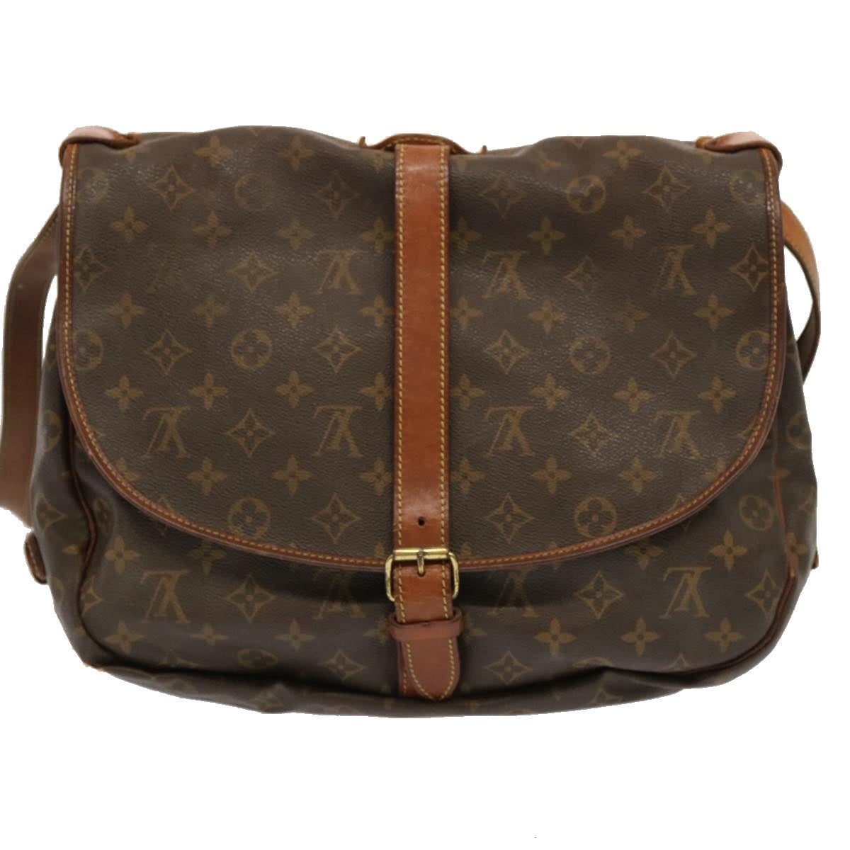 LOUIS VUITTON Monogram Saumur 35 Shoulder Bag M42254 LV 70341
