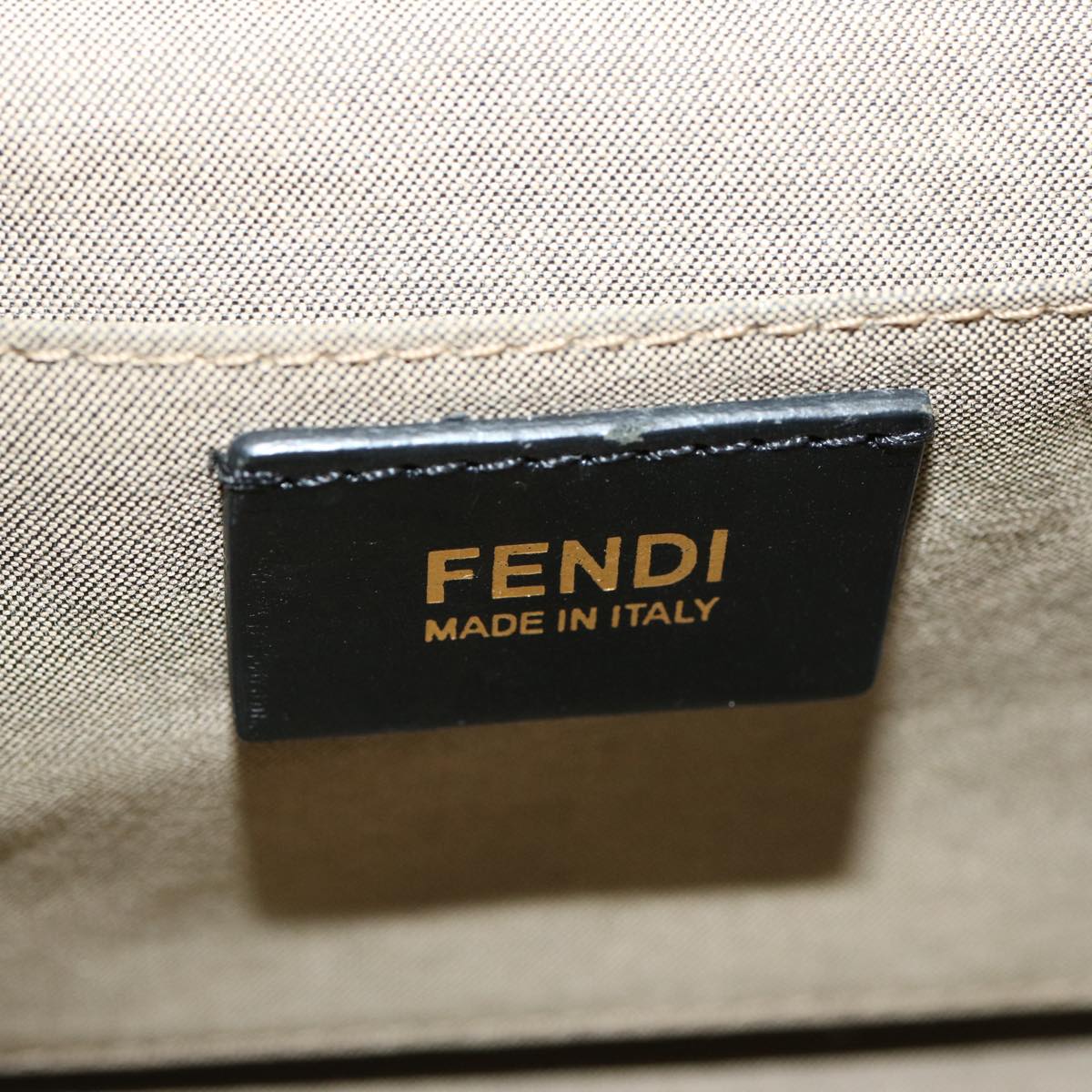 FENDI Hand Bag Canvas 2way Beige 70343