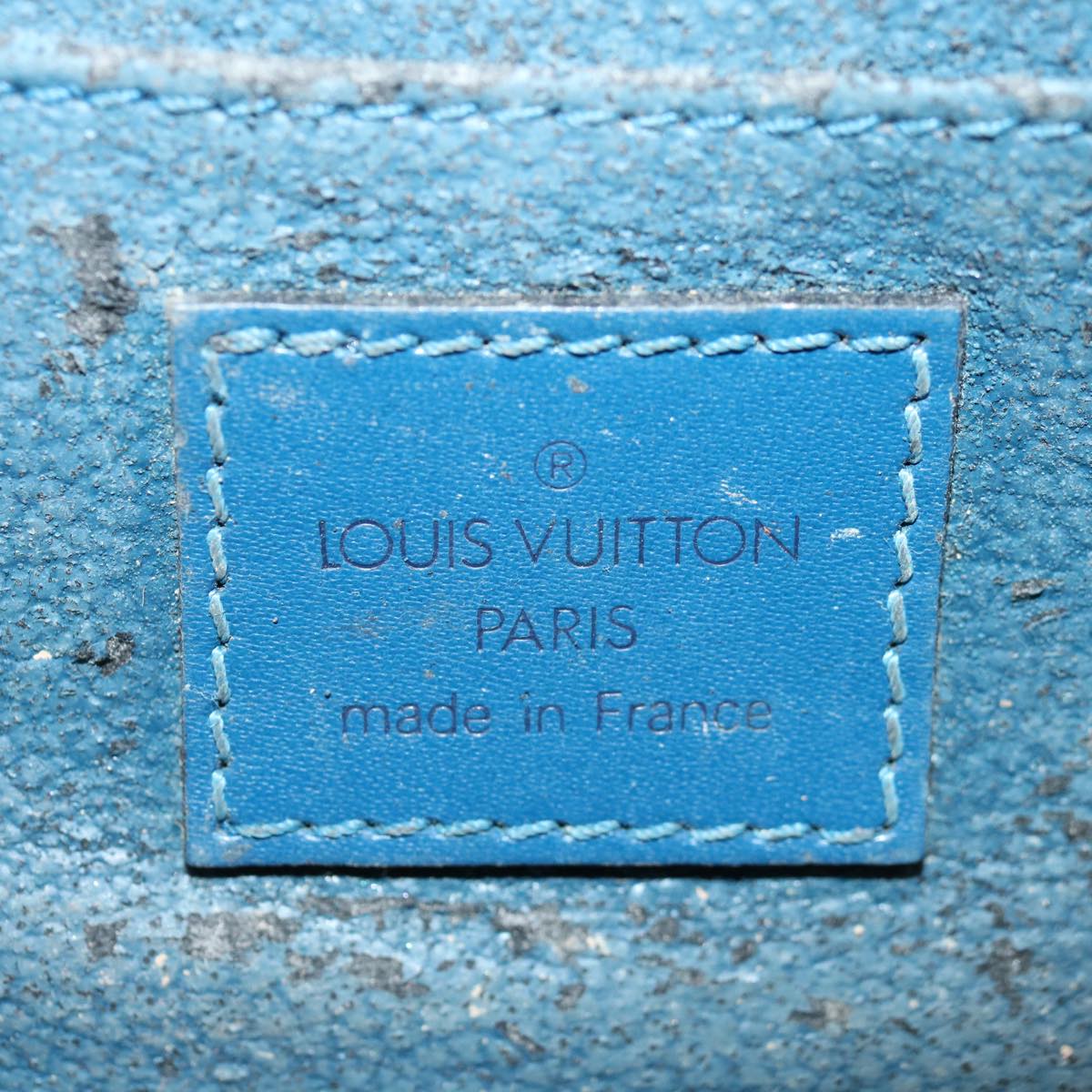LOUIS VUITTON Epi Dauphine PM Pouch Blue M48445 LV 70428