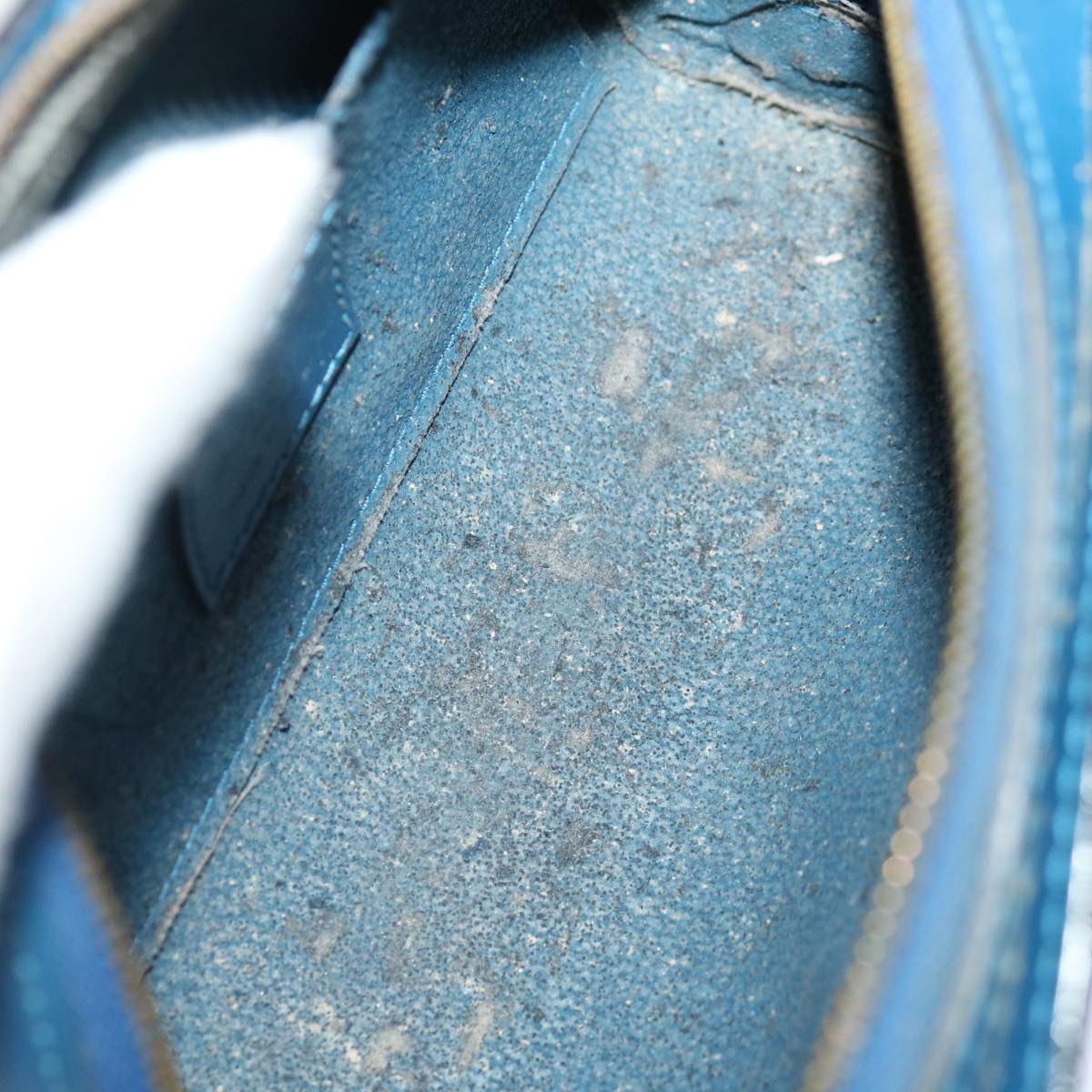 LOUIS VUITTON Epi Dauphine PM Pouch Blue M48445 LV 70428