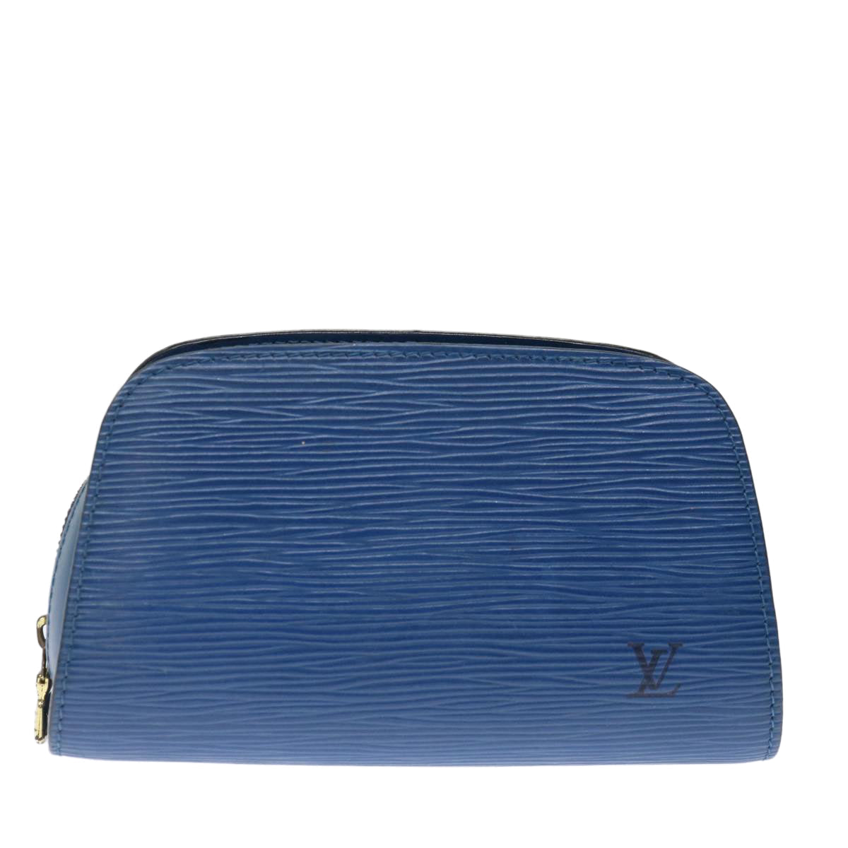 LOUIS VUITTON Epi Dauphine PM Pouch Blue M48445 LV 70428