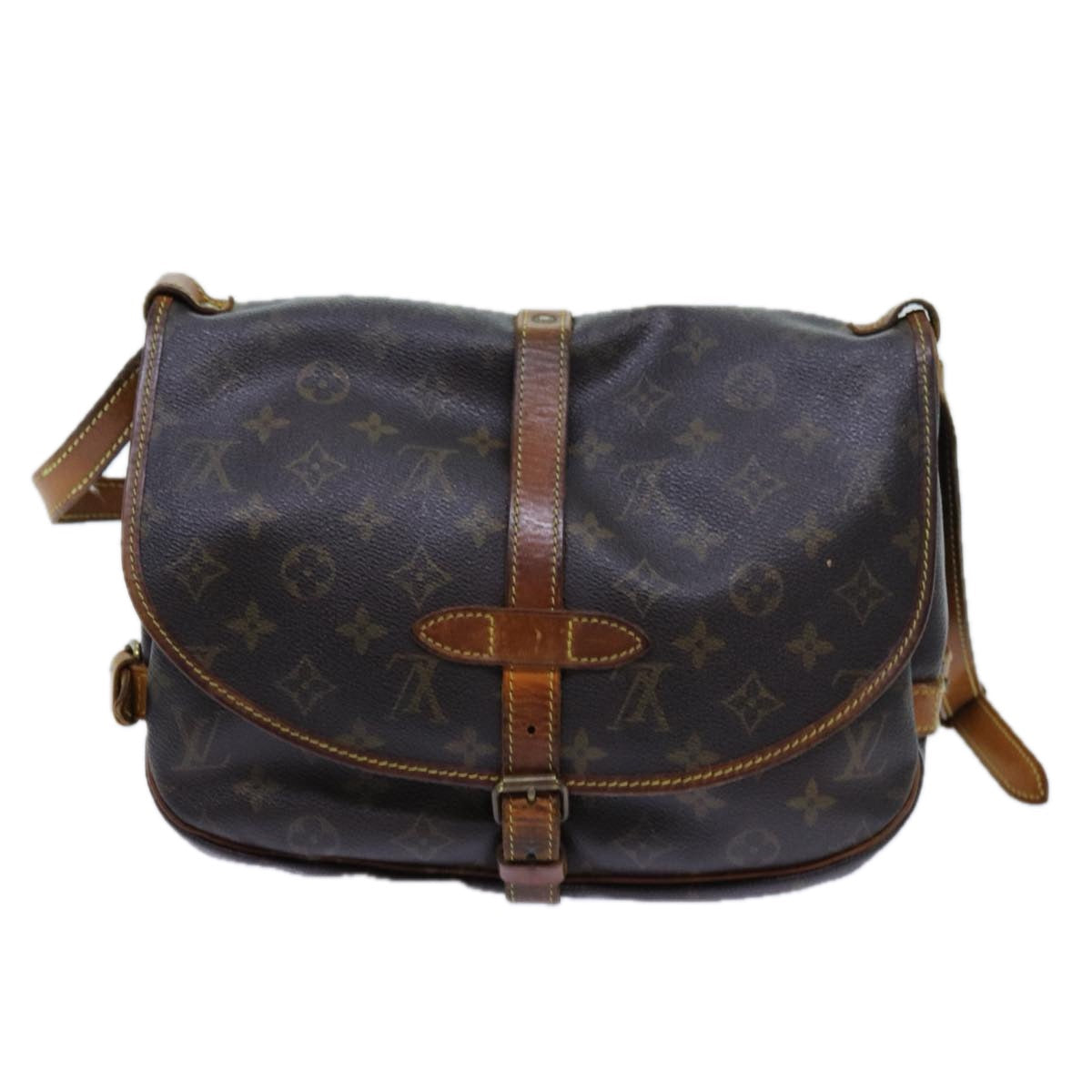 LOUIS VUITTON Monogram Saumur 30 Shoulder Bag M42256 LV 70430