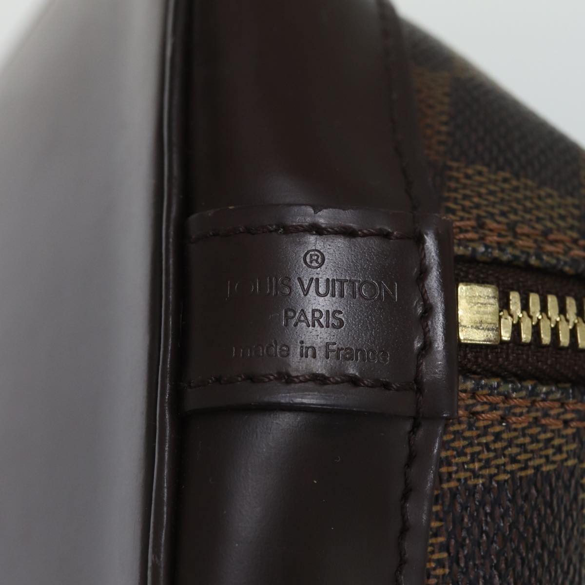 LOUIS VUITTON Damier Ebene Alma Hand Bag N51131 LV 70437