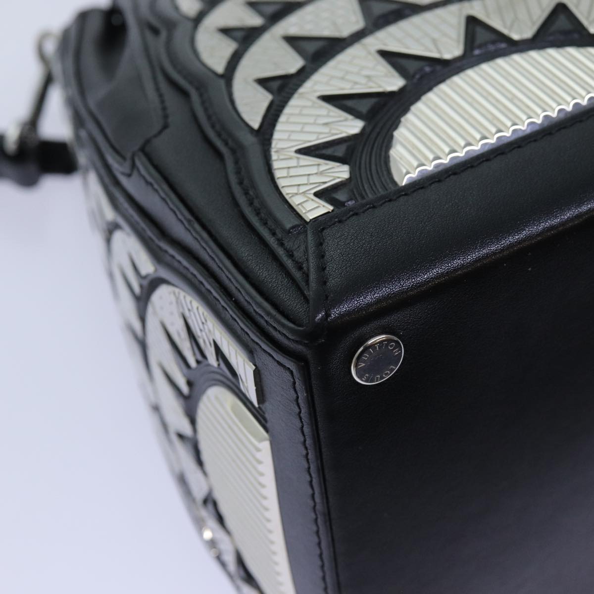 LOUIS VUITTON LV Buildings Minodiere Hand Bag Black M55728 LV 70445S