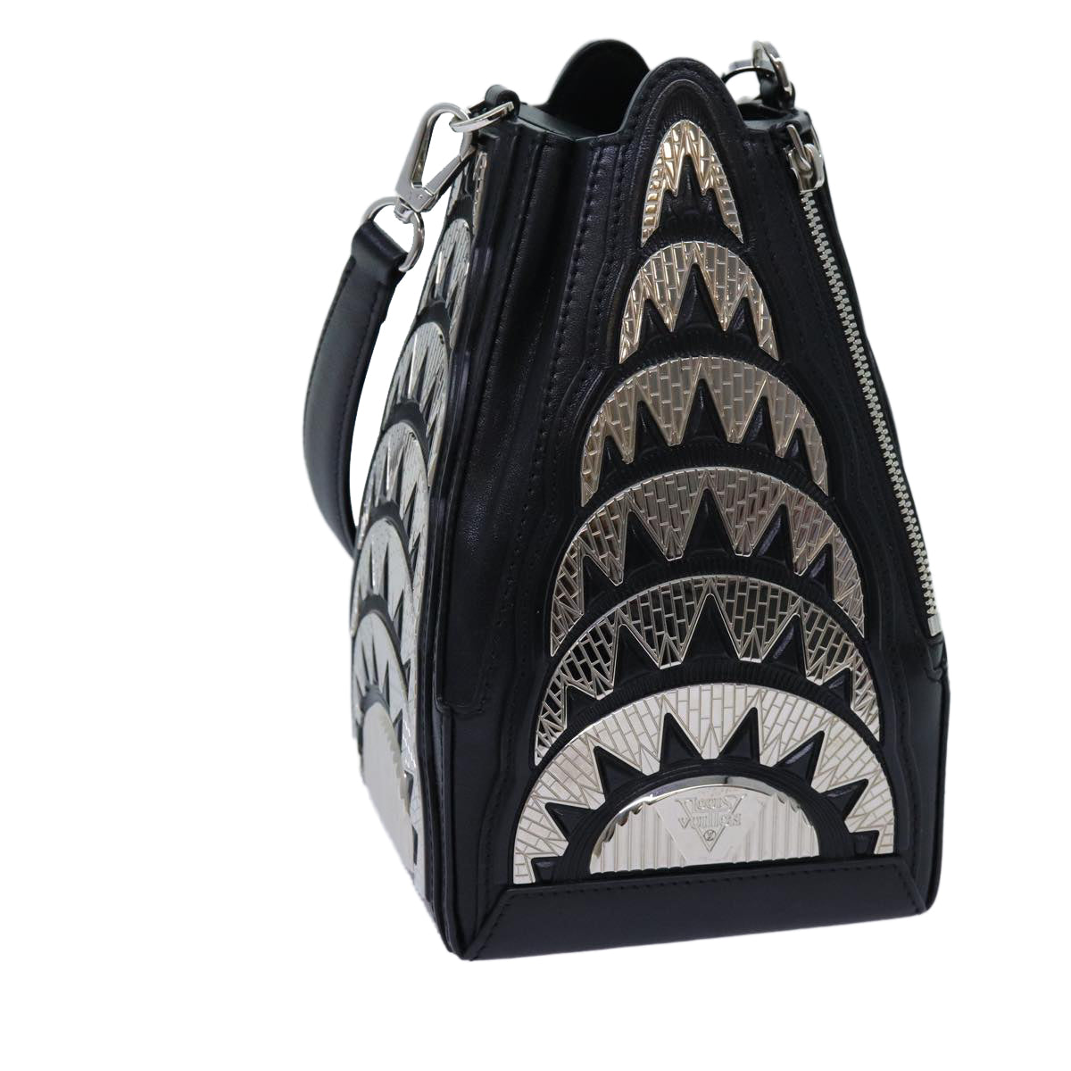 LOUIS VUITTON LV Buildings Minodiere Hand Bag Black M55728 LV 70445S