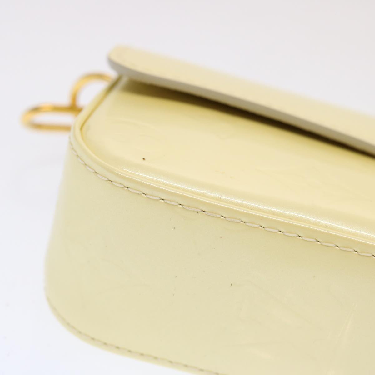 LOUIS VUITTON Vernis Pochette lagoon Glasses Case Perle M91801 LV 70502