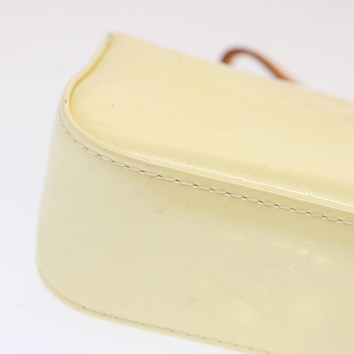 LOUIS VUITTON Vernis Pochette lagoon Glasses Case Perle M91801 LV 70502