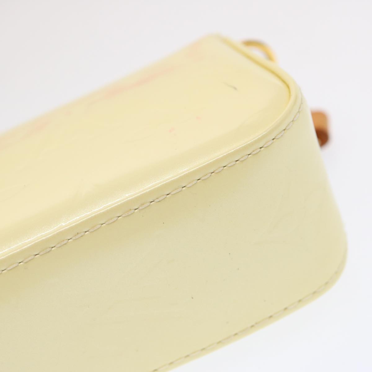 LOUIS VUITTON Vernis Pochette lagoon Glasses Case Perle M91801 LV 70502