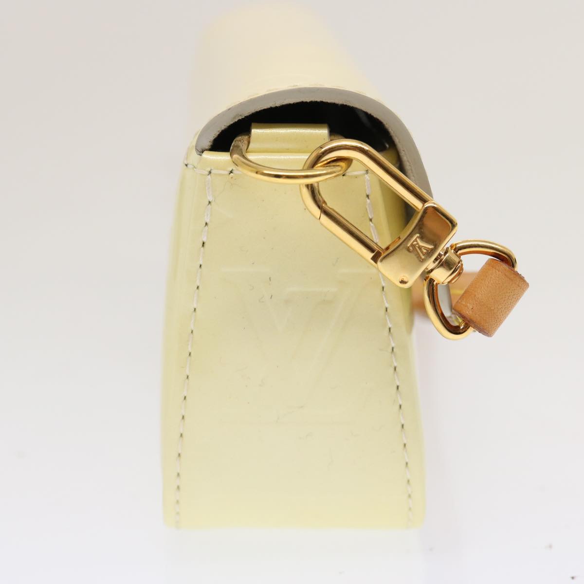 LOUIS VUITTON Vernis Pochette lagoon Glasses Case Perle M91801 LV 70502
