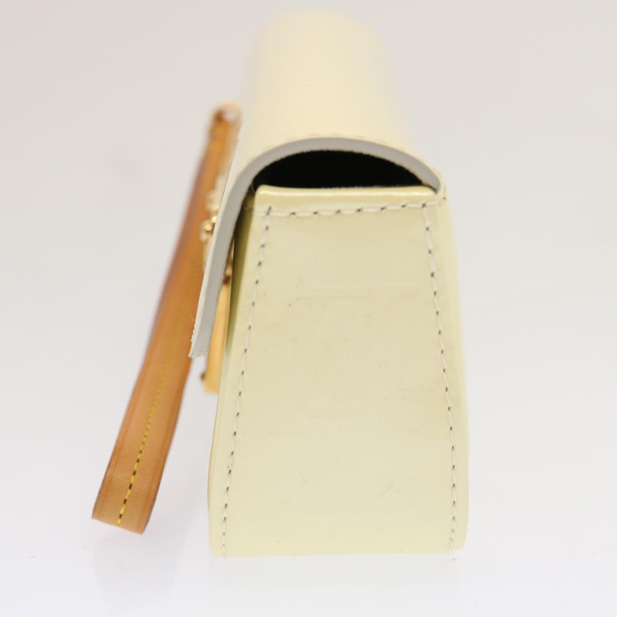LOUIS VUITTON Vernis Pochette lagoon Glasses Case Perle M91801 LV 70502