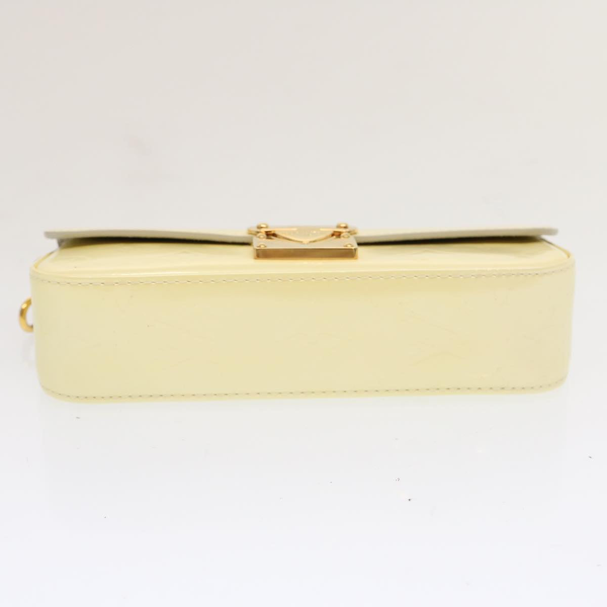 LOUIS VUITTON Vernis Pochette lagoon Glasses Case Perle M91801 LV 70502