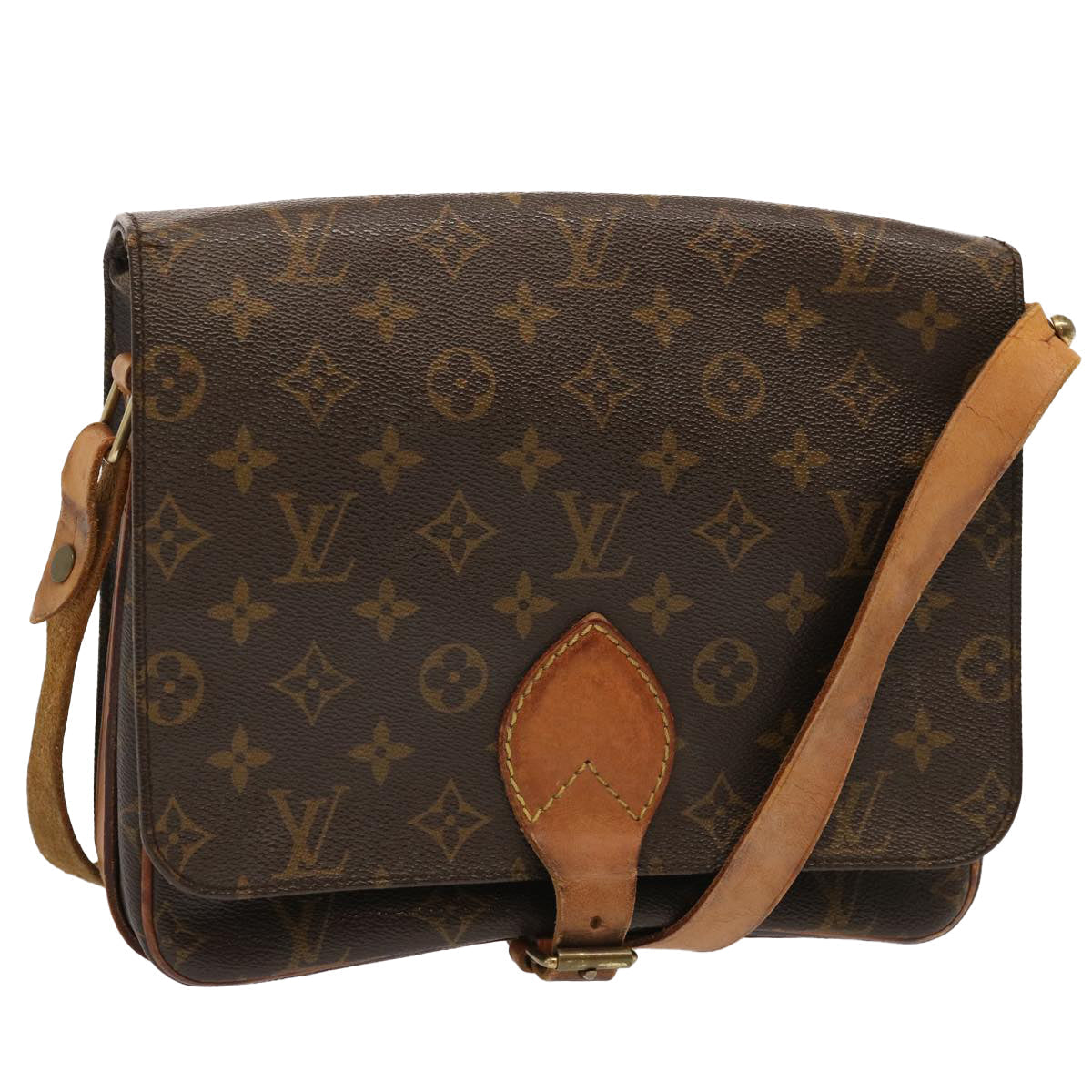LOUIS VUITTON Monogram Cartouchiere GM Shoulder Bag M51252 LV 70510
