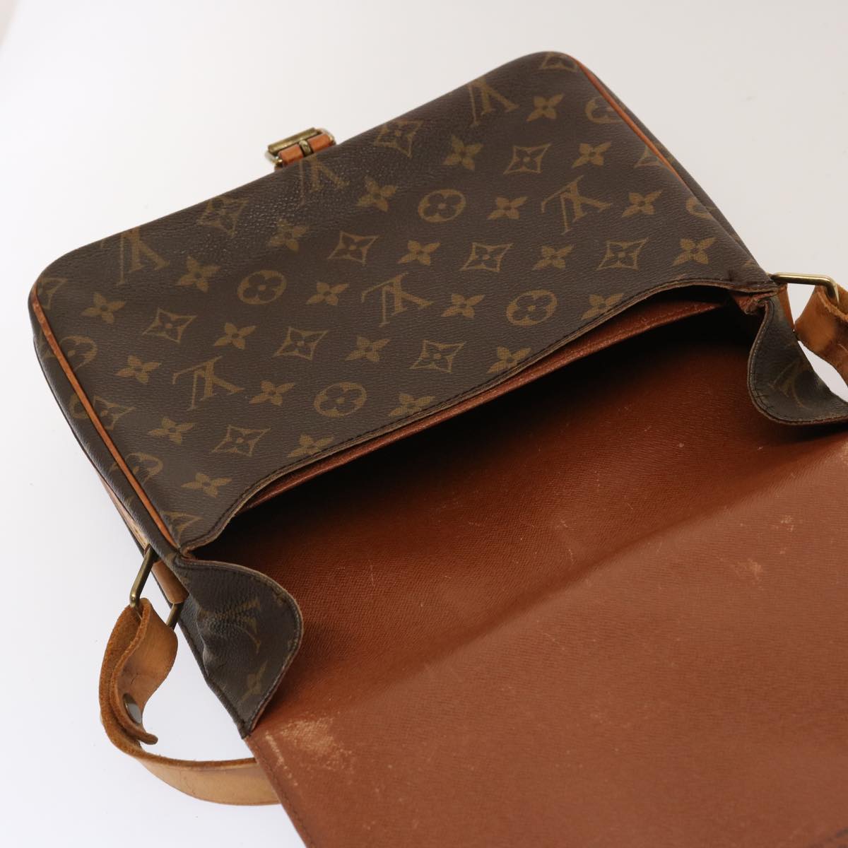 LOUIS VUITTON Monogram Cartouchiere GM Shoulder Bag M51252 LV 70510