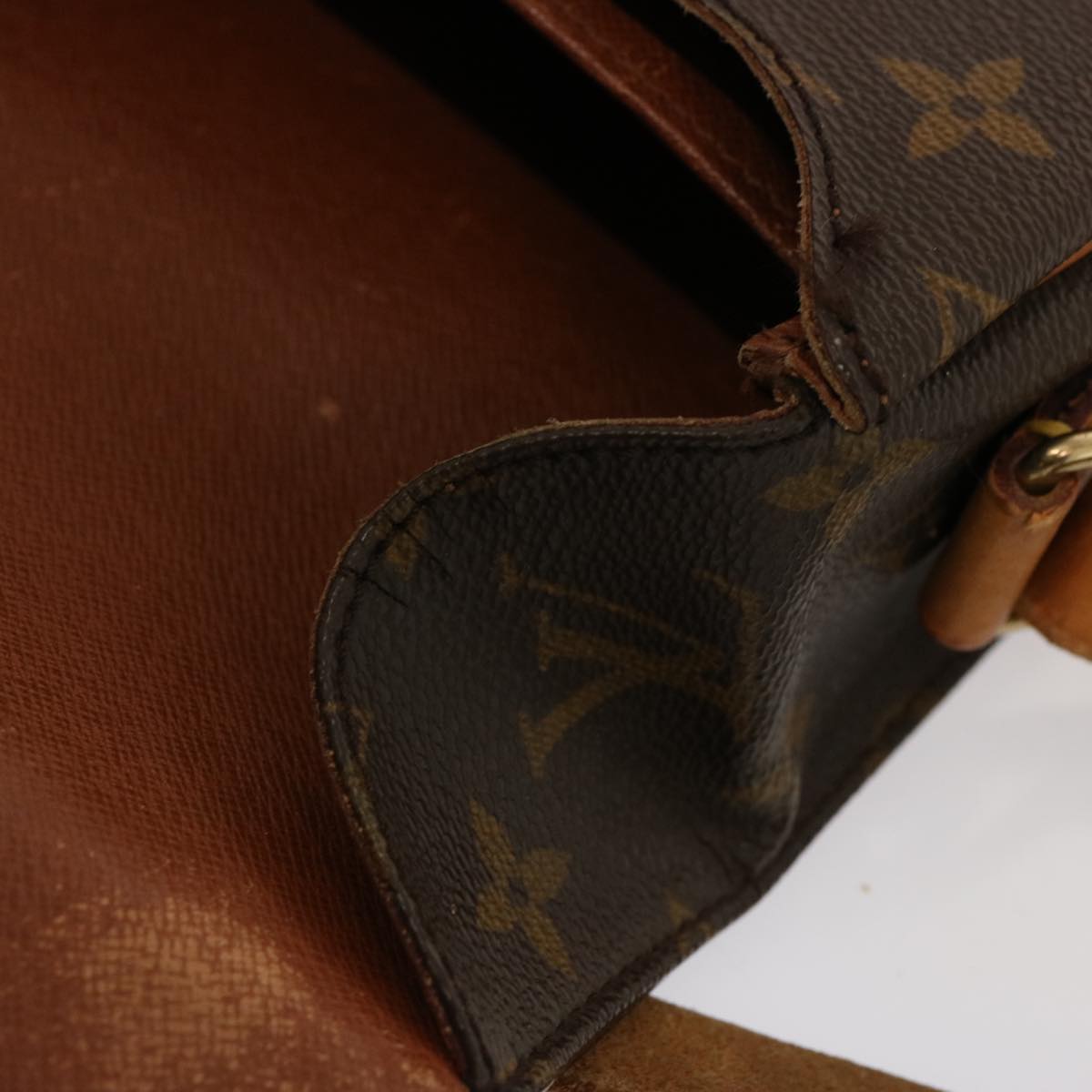 LOUIS VUITTON Monogram Cartouchiere GM Shoulder Bag M51252 LV 70510