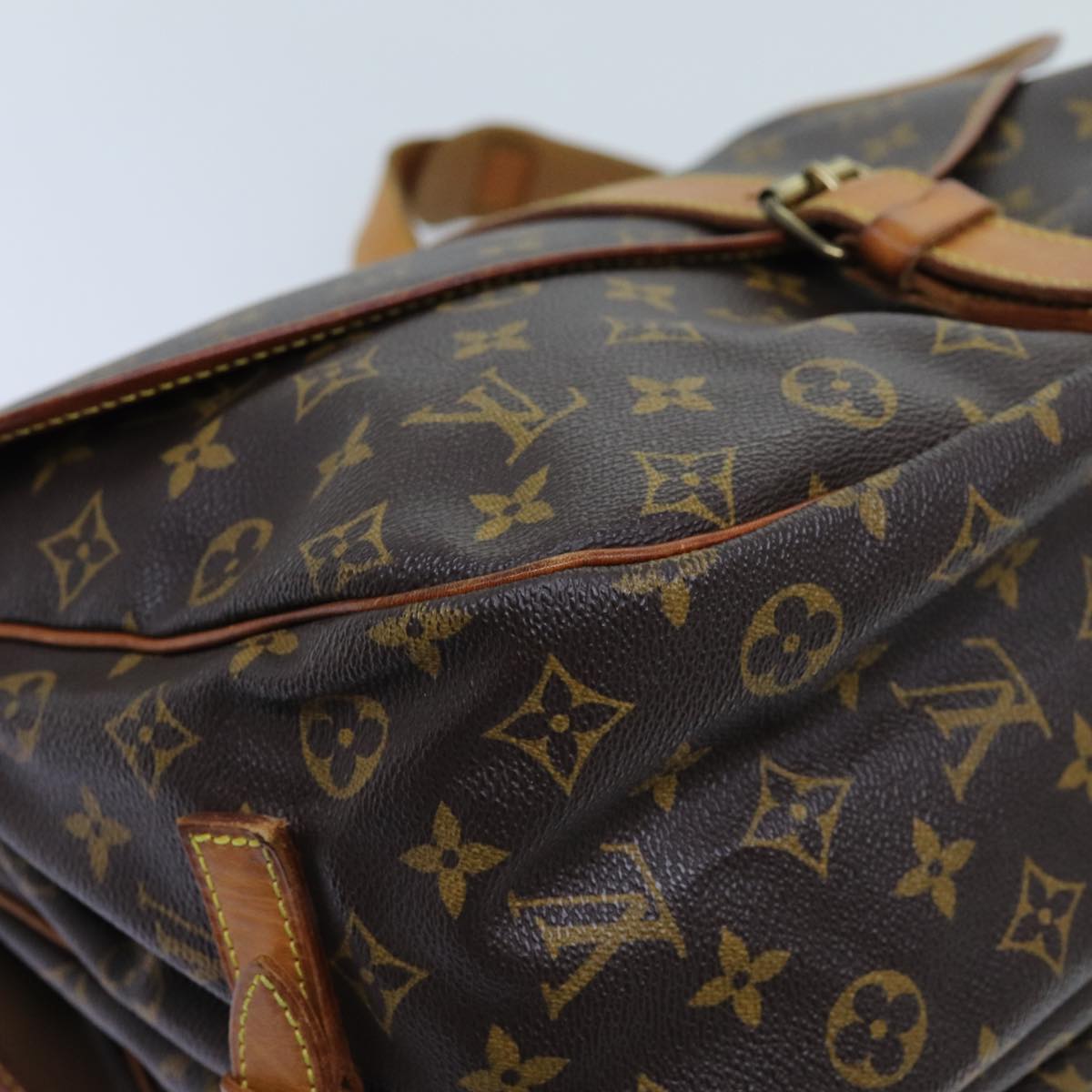 LOUIS VUITTON Monogram Saumur 35 Shoulder Bag M42254 LV 70520