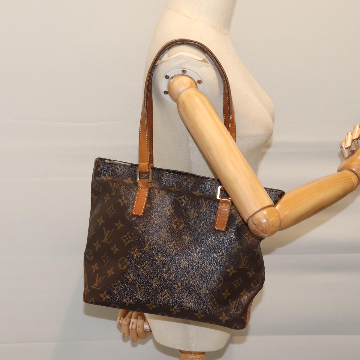 LOUIS VUITTON Monogram Cabas Piano Tote Bag M51148 LV 70538