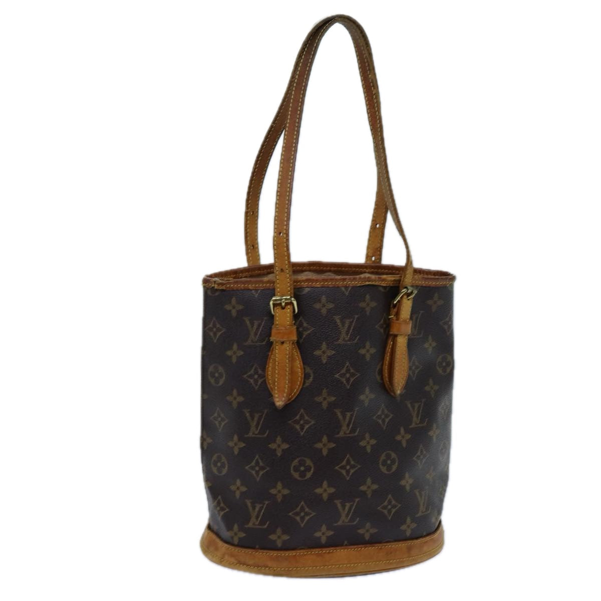 LOUIS VUITTON Monogram Bucket PM Shoulder Bag M42238 LV 70541