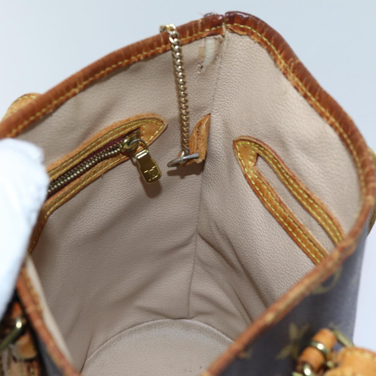 LOUIS VUITTON Monogram Bucket PM Shoulder Bag M42238 LV 70541