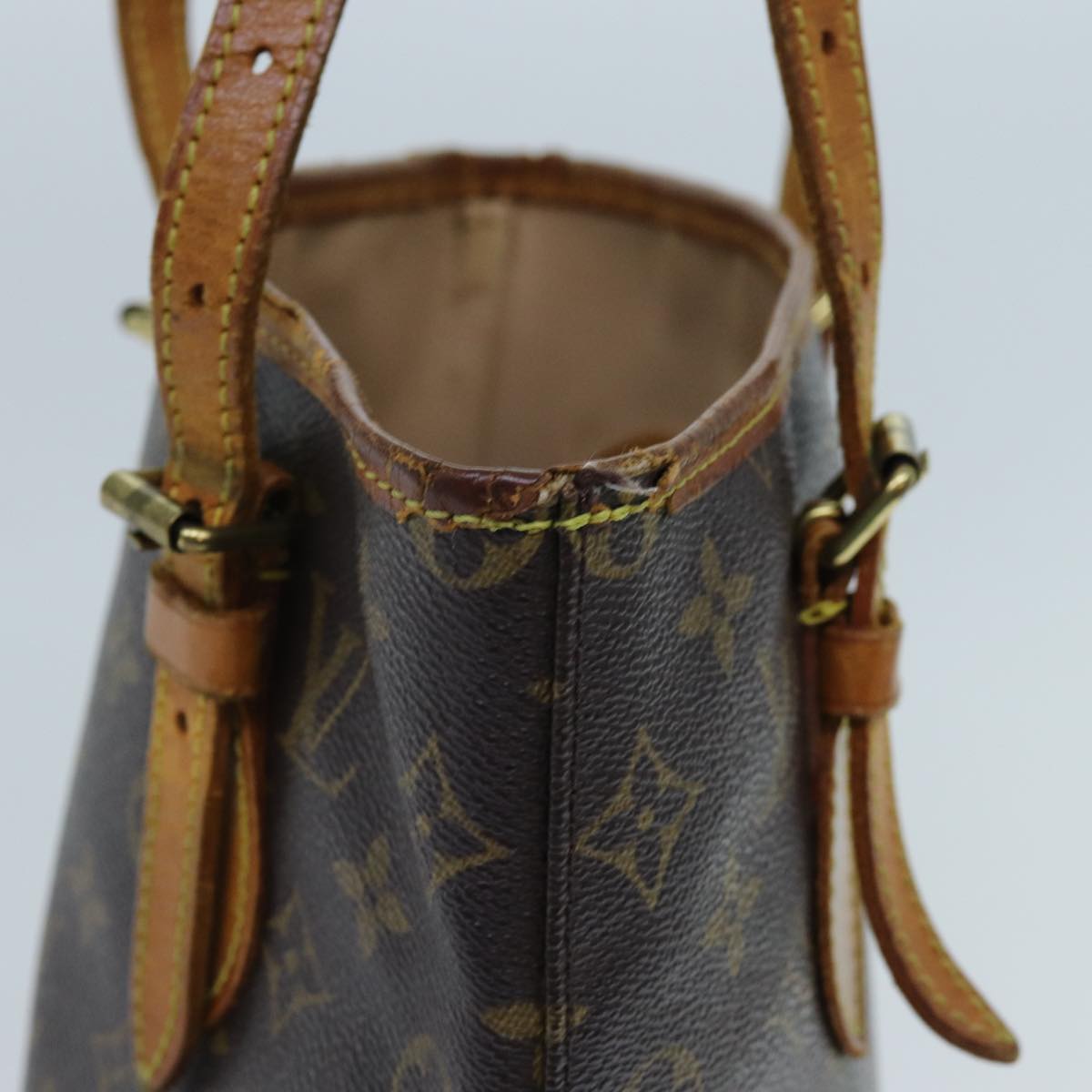 LOUIS VUITTON Monogram Bucket PM Shoulder Bag M42238 LV 70541