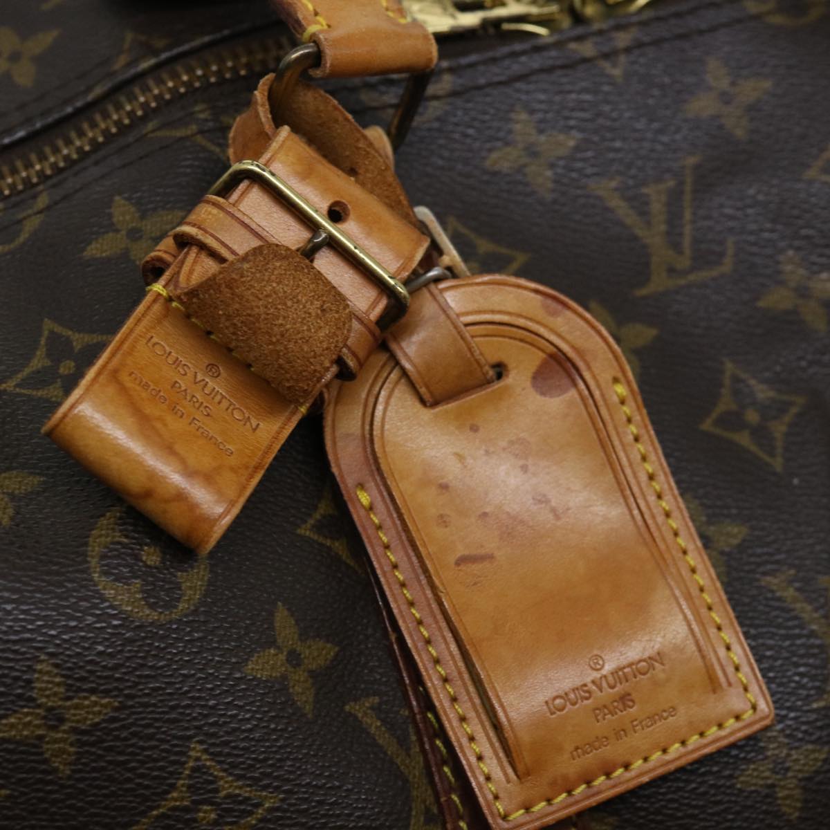 LOUIS VUITTON Monogram Keepall 55 Boston Bag M41424 LV 70568