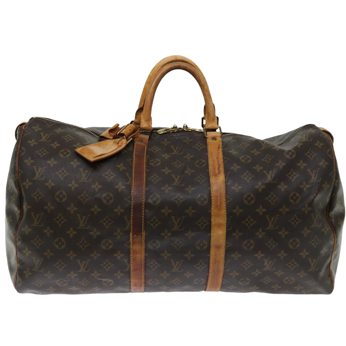 LOUIS VUITTON Monogram Keepall 55 Boston Bag M41424 LV 70568