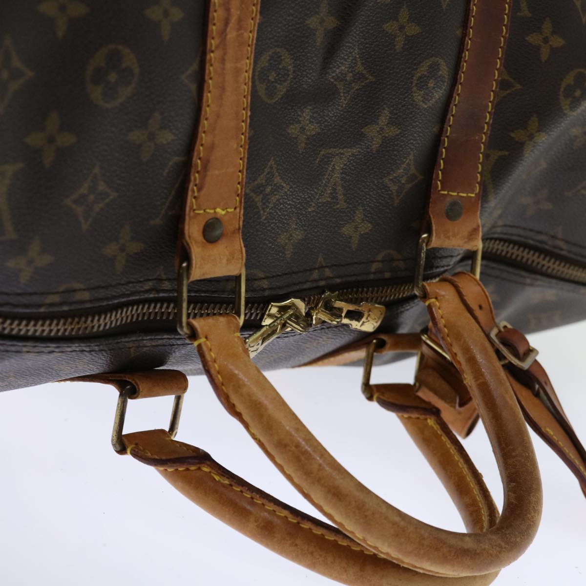LOUIS VUITTON Monogram Keepall 55 Boston Bag M41424 LV 70568