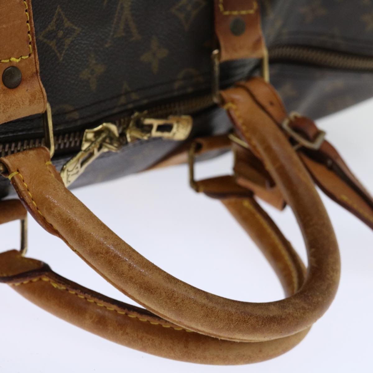 LOUIS VUITTON Monogram Keepall 55 Boston Bag M41424 LV 70568