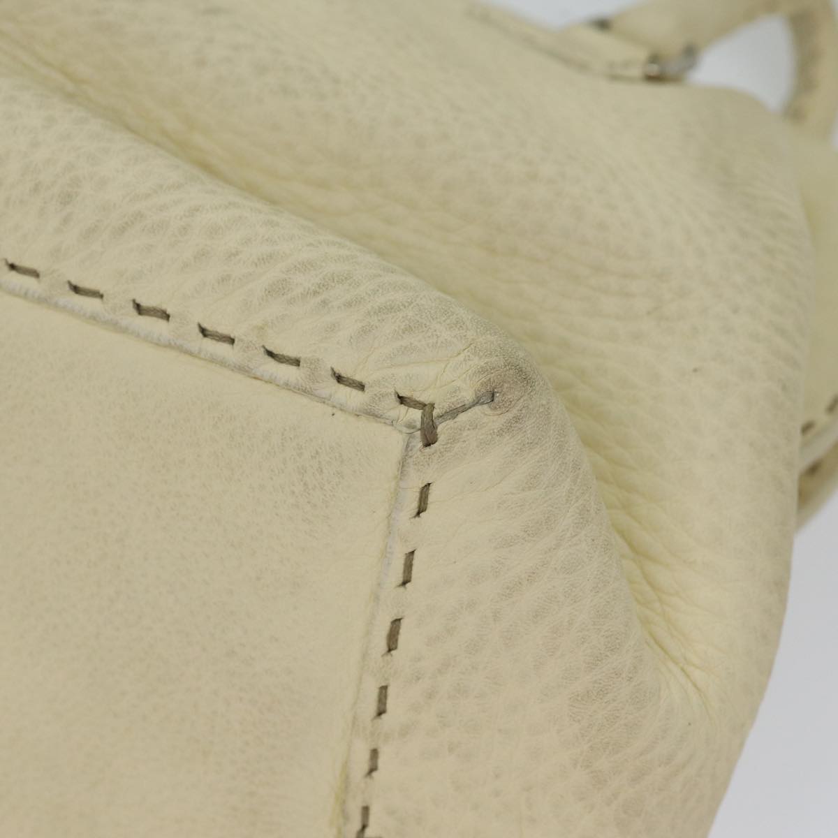 FENDI Hand Bag Canvas Beige 70574