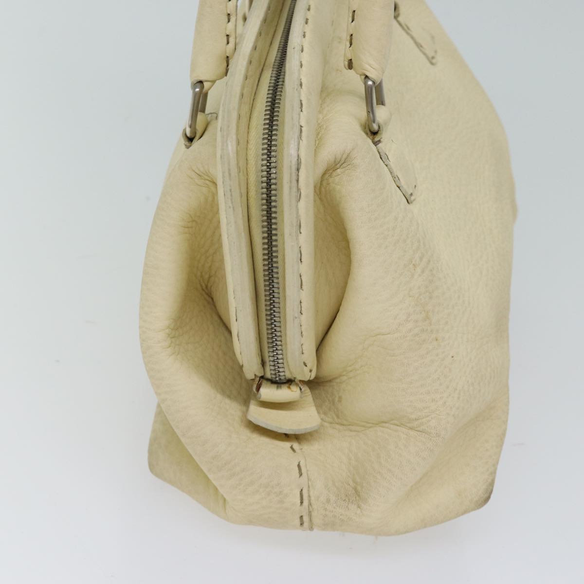 FENDI Hand Bag Canvas Beige 70574