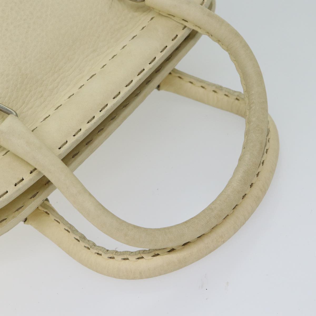 FENDI Hand Bag Canvas Beige 70574