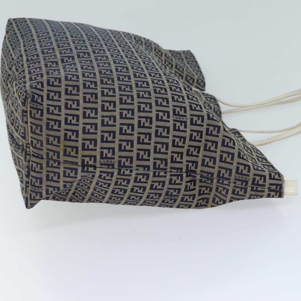 FENDI Zucchino Canvas Tote Bag Canvas Navy 70600