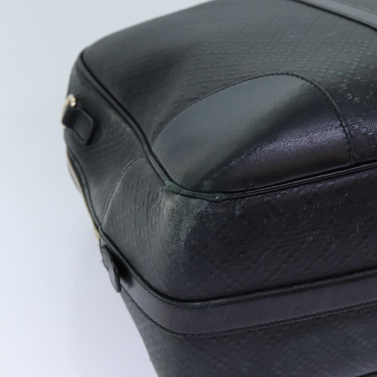 GUCCI Diamante Boston Bag Canvas Black 353394 70683