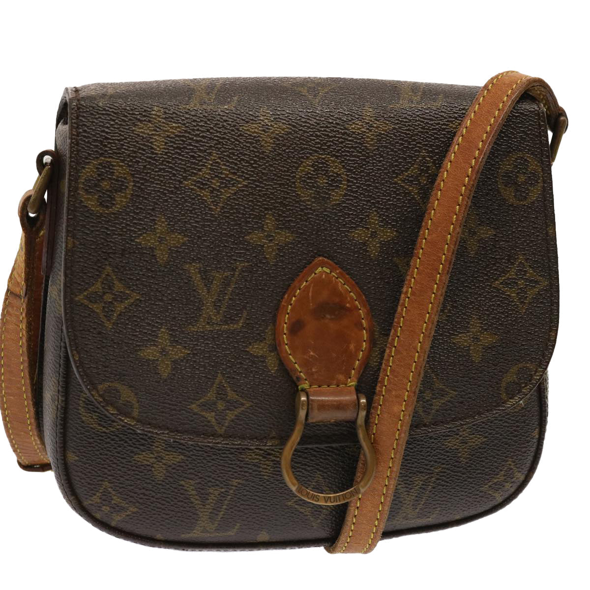 LOUIS VUITTON Monogram Saint Cloud MM Shoulder Bag M51243 LV 70696