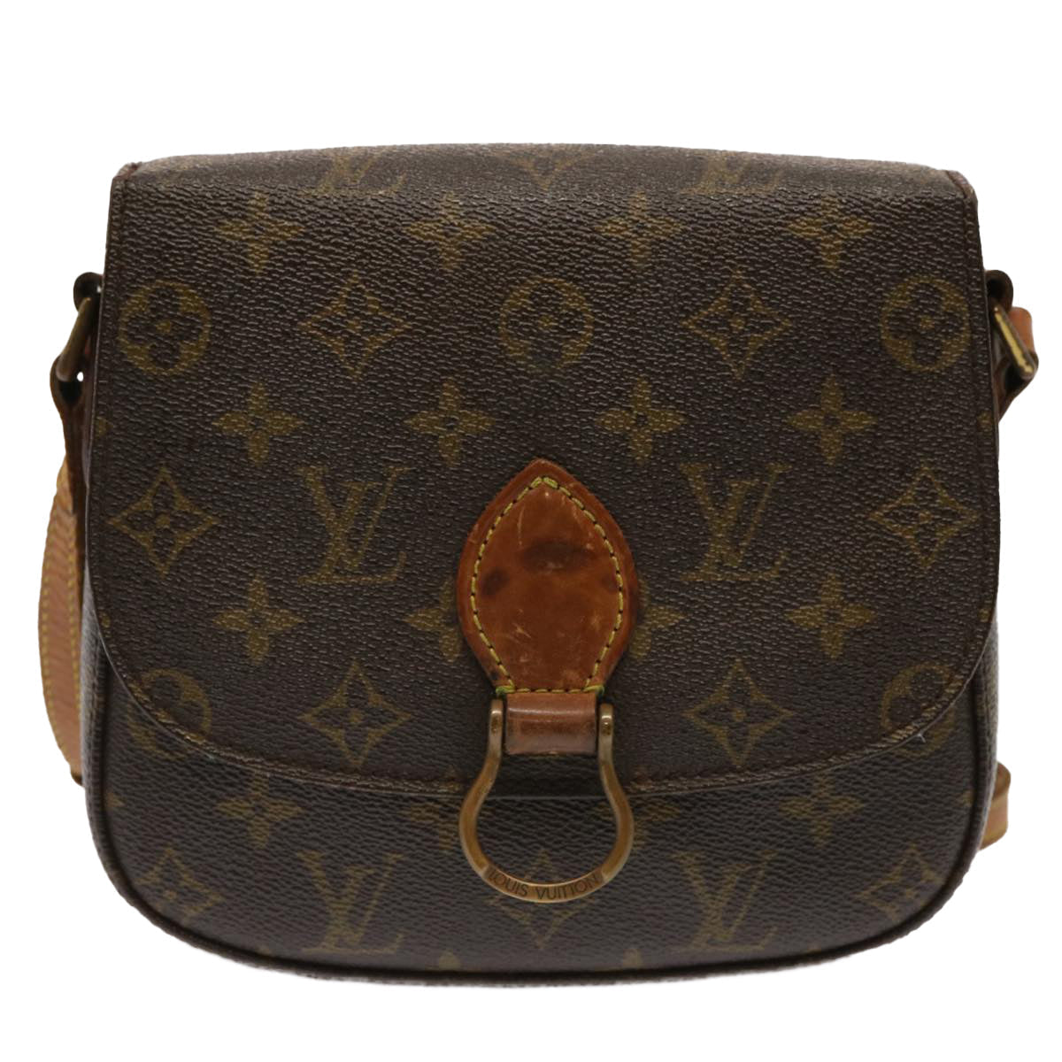 LOUIS VUITTON Monogram Saint Cloud MM Shoulder Bag M51243 LV 70696