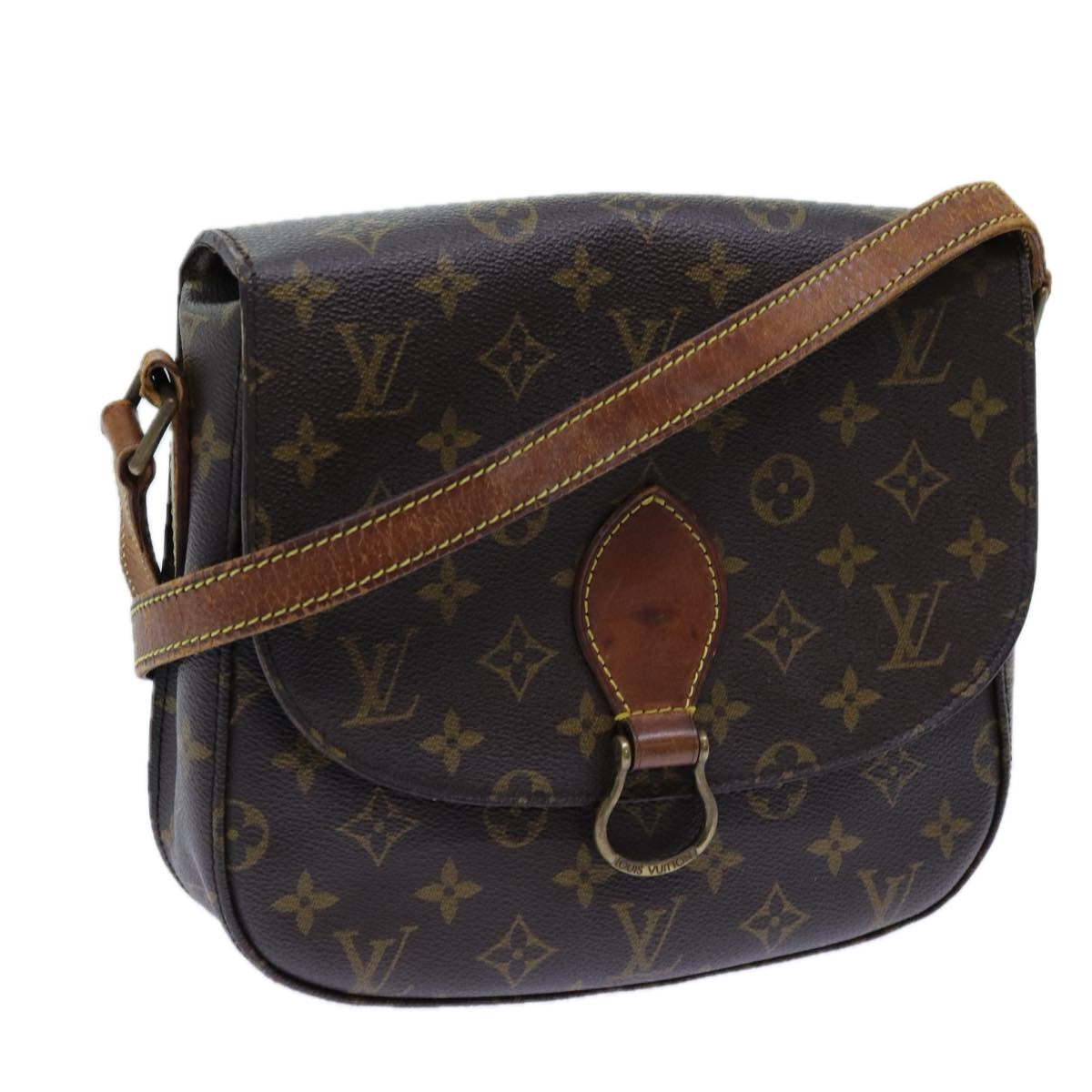 LOUIS VUITTON Monogram Saint Cloud GM Shoulder Bag M51242 LV 70697