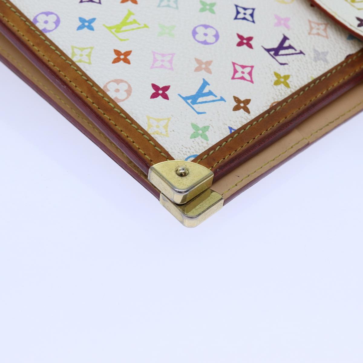 LOUIS VUITTON Multicolor Agenda GM Day Planner Cover White R20894 LV 70701A
