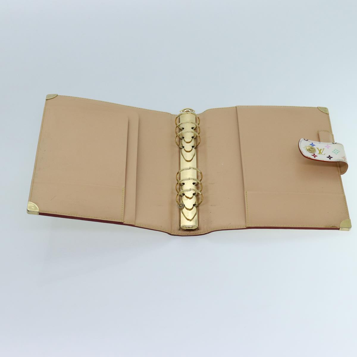 LOUIS VUITTON Multicolor Agenda GM Day Planner Cover White R20894 LV 70701A